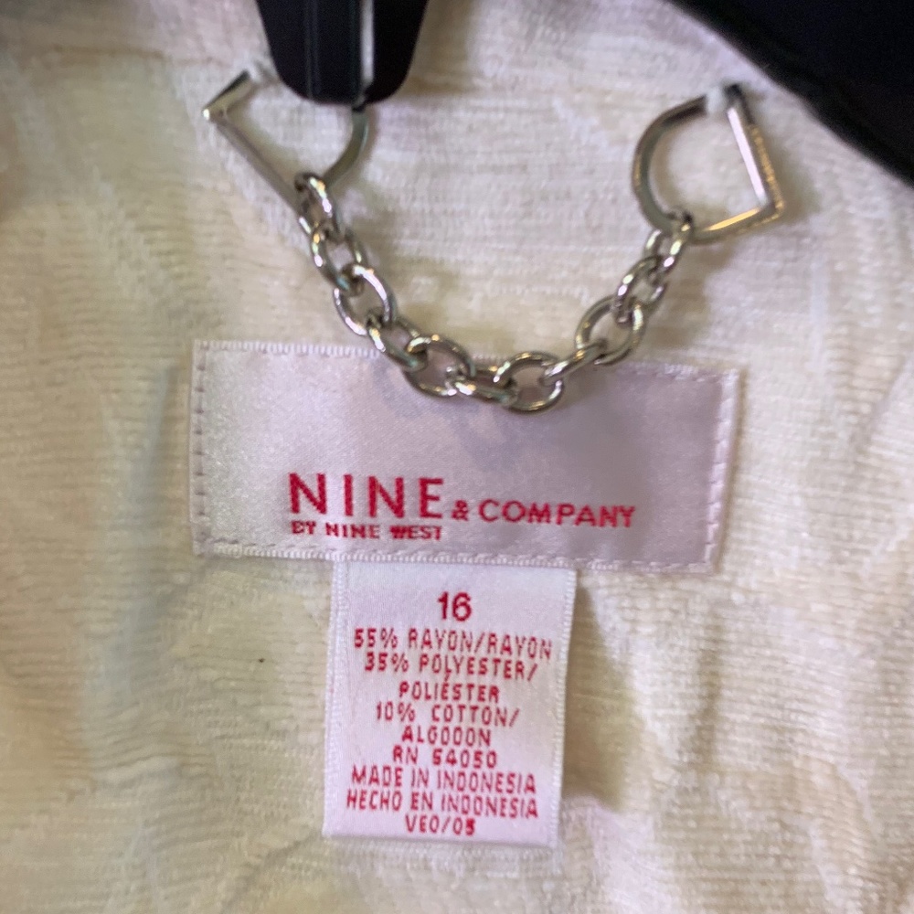 Nine West off white long coat - Picture 2 of 4